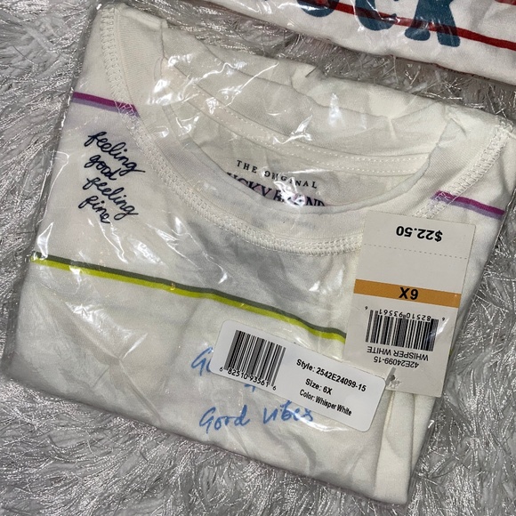 Lucky Brand Girls T-Shirt Bundle- 6X - Picture 4 of 8